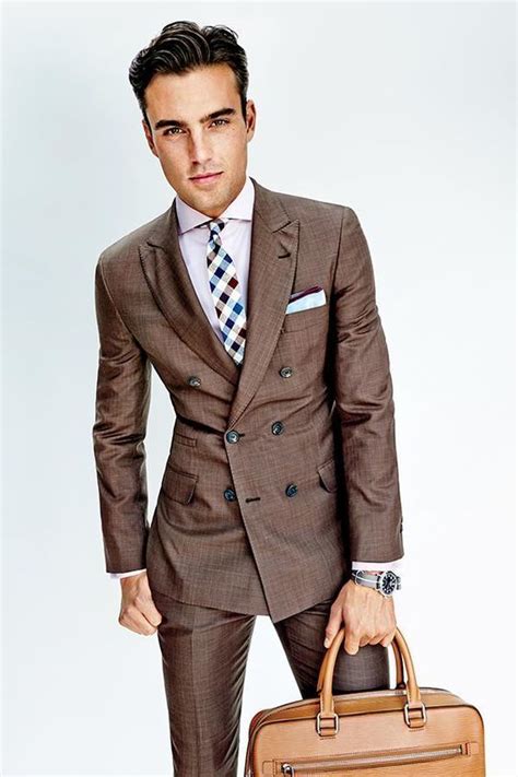 trendy gq tan suit looks.